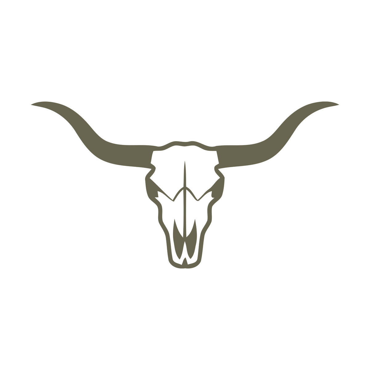 Longhorn Skull Delrin Leather Stamp