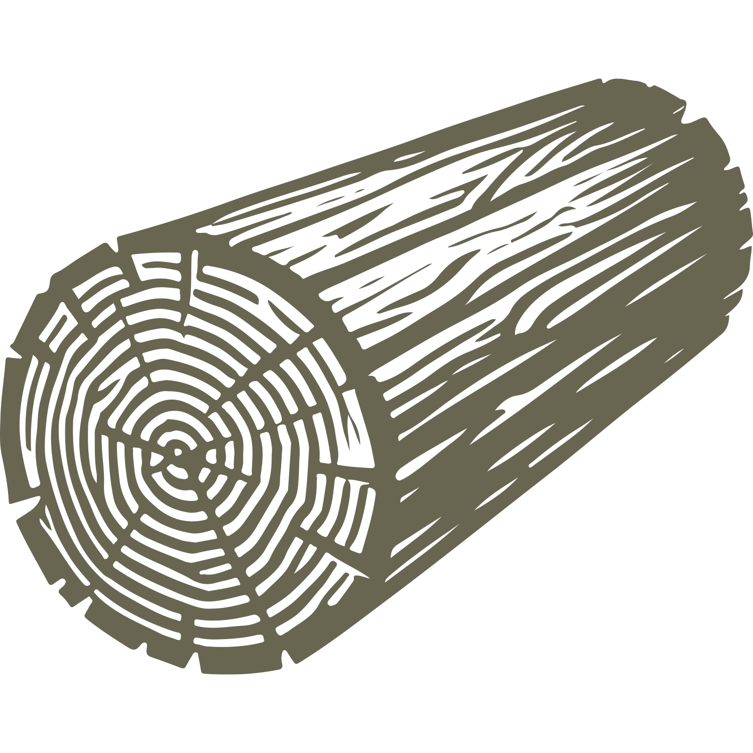 Log Delrin Leather Stamp