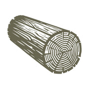 Log Delrin Leather Stamp