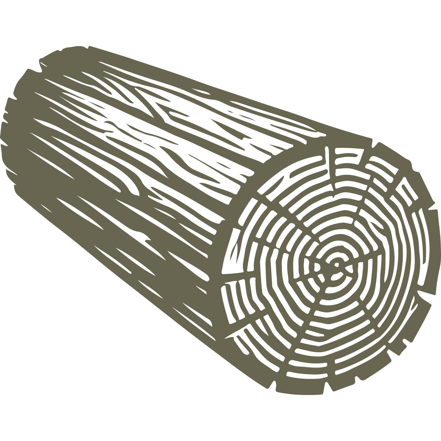 Log Delrin Leather Stamp
