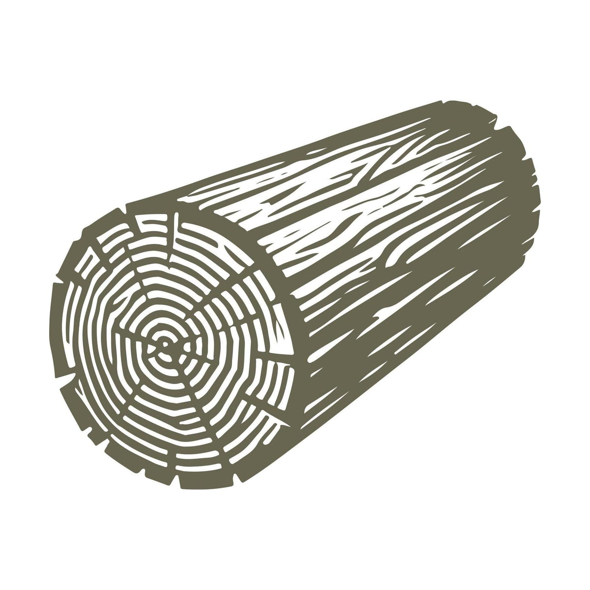 Log Delrin Leather Stamp