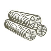Pile of Logs Delrin Leather Stamp