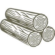Pile of Logs Delrin Leather Stamp