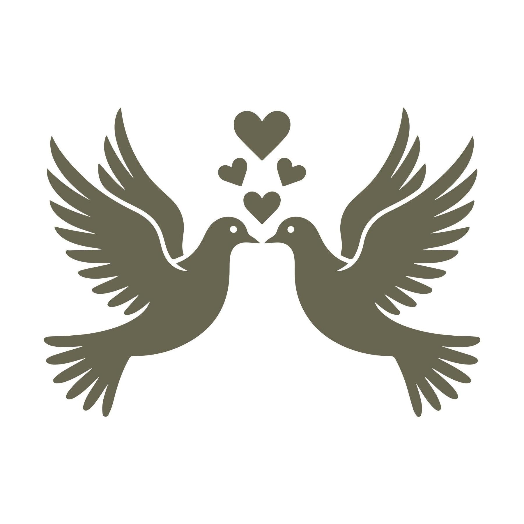 Love Birds Delrin Leather Stamp