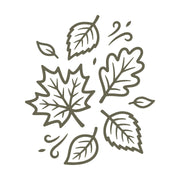 Fall Leaves Delrin Leather Stamp