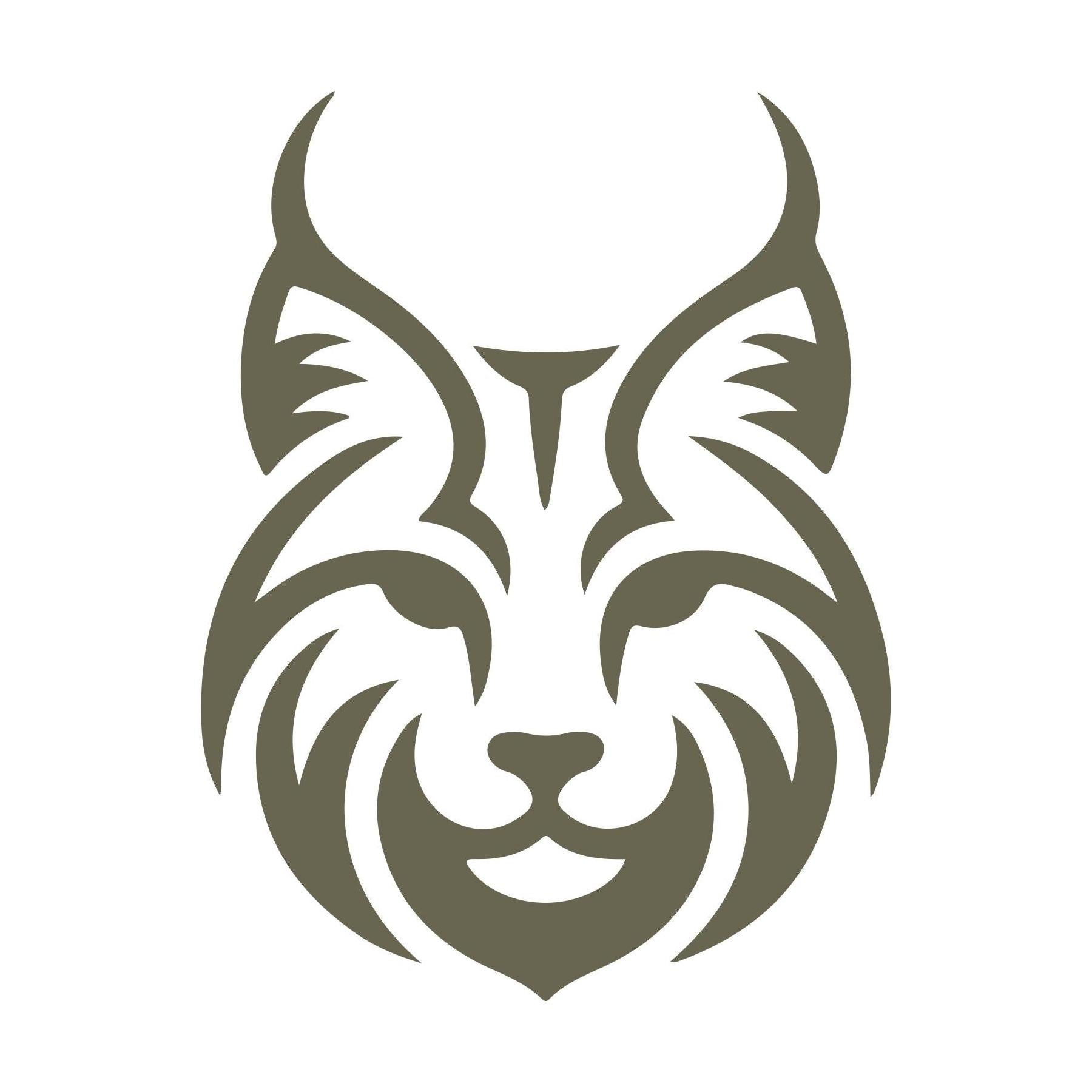 Lynx Face Delrin Leather Stamp