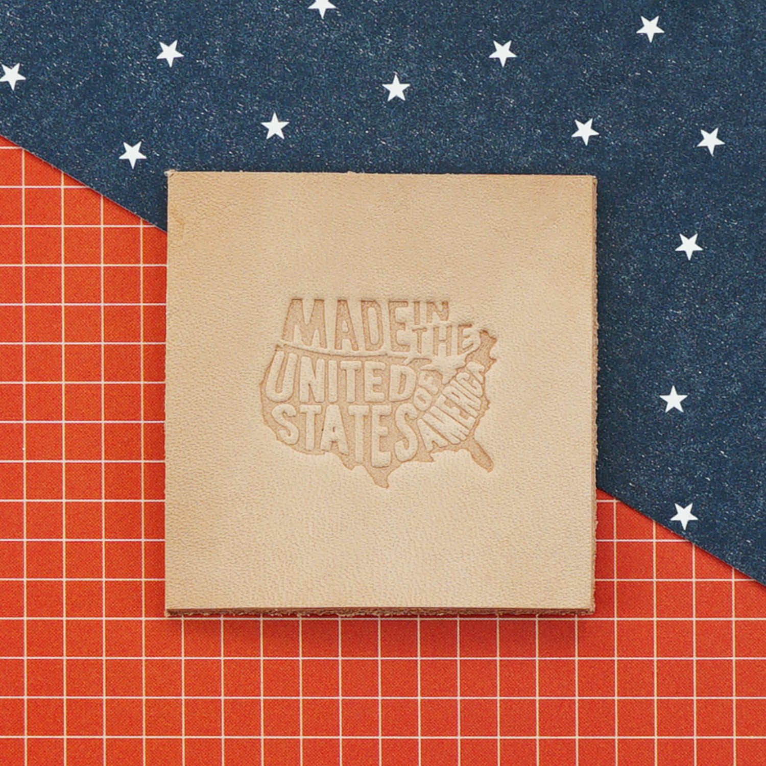 Made in the United States of America Delrin Leather Stamp