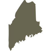 Maine State Shape Delrin Leather Stamp