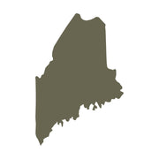 Maine State Shape Delrin Leather Stamp
