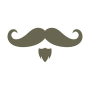 Mustache Delrin Leather Stamp