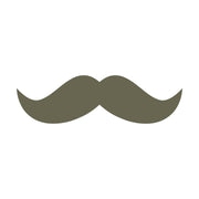 Mustache Delrin Leather Stamp
