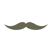 Mustache Delrin Leather Stamp