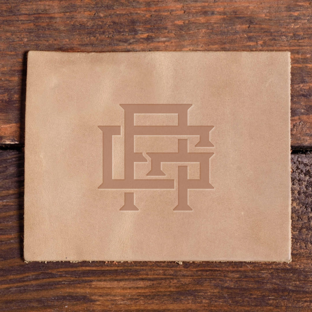 Build Your Own Monogram Delrin Leather Stamp