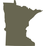 Minnesota State Shape Delrin Leather Stamp