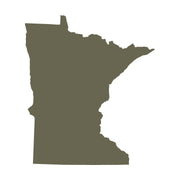 Minnesota State Shape Delrin Leather Stamp