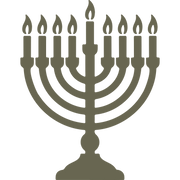 Menorah Delrin Leather Stamp