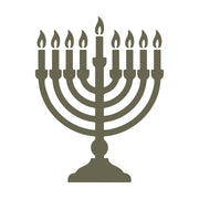 Menorah Delrin Leather Stamp