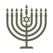 Menorah Delrin Leather Stamp