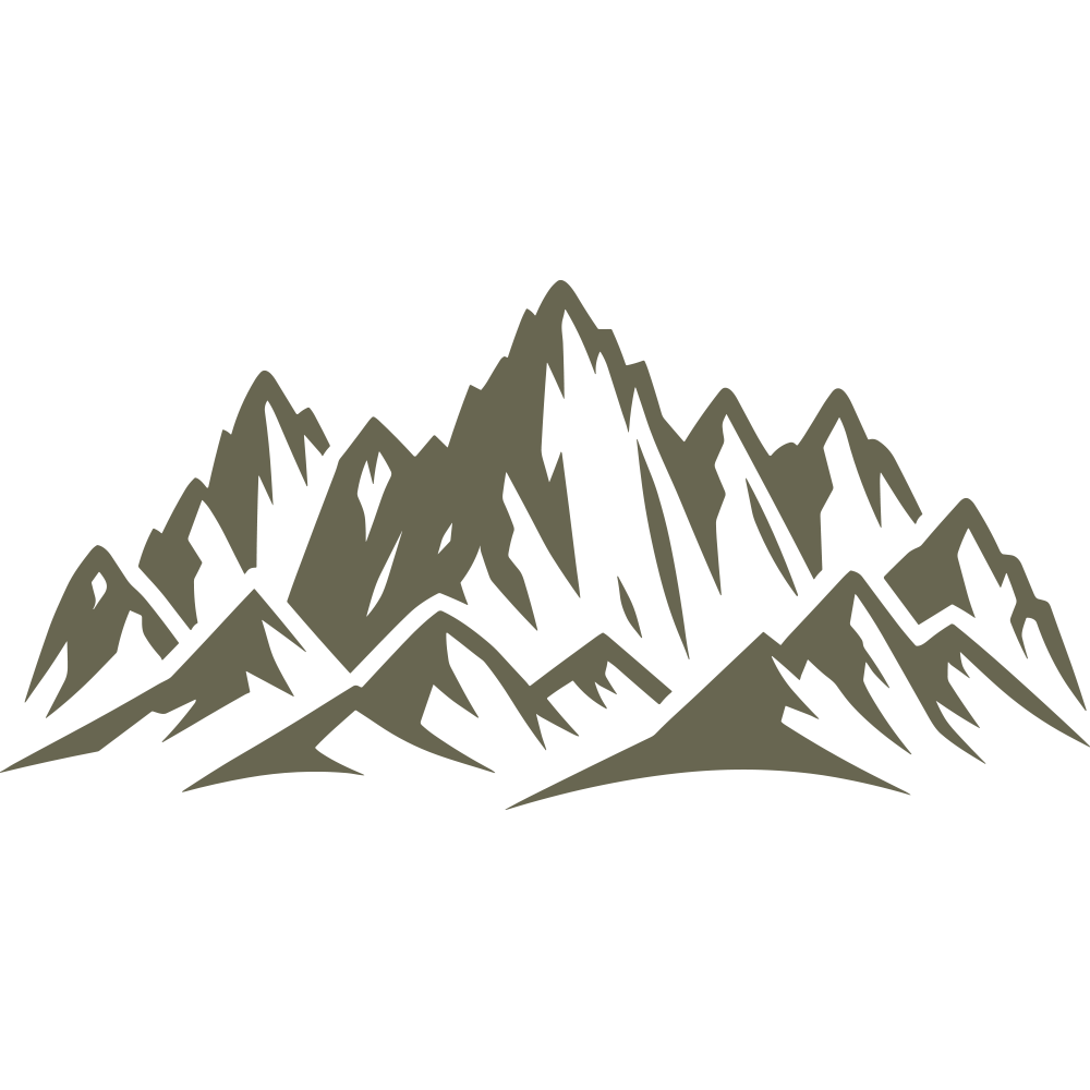 Mountain Delrin Leather Stamp
