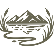 Mountain Lake Scene Delrin Leather Stamp