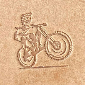 Mountain Bike Delrin Leather Stamp