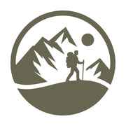 Mountain Hiker Delrin Leather Stamp