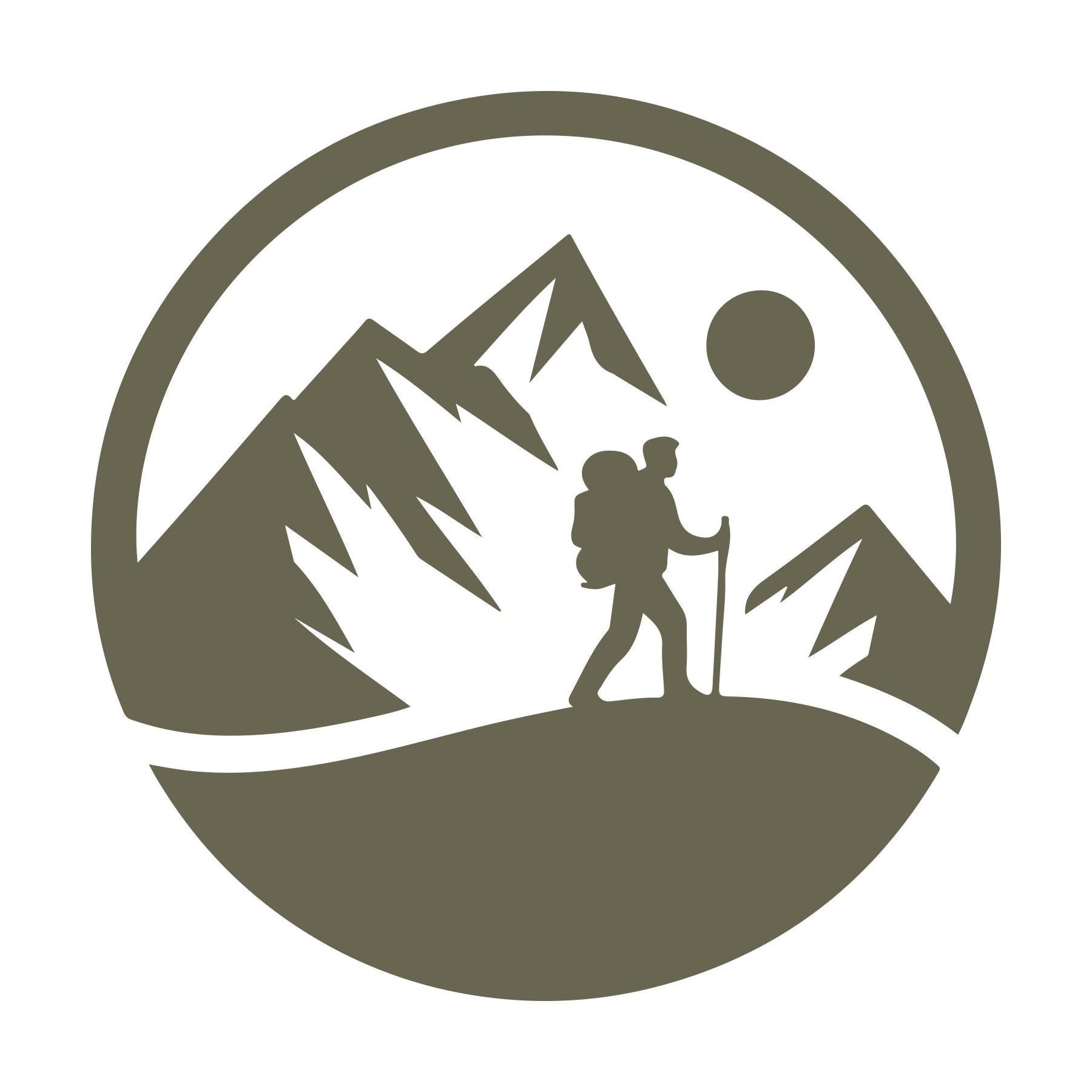 Mountain Hiker Delrin Leather Stamp