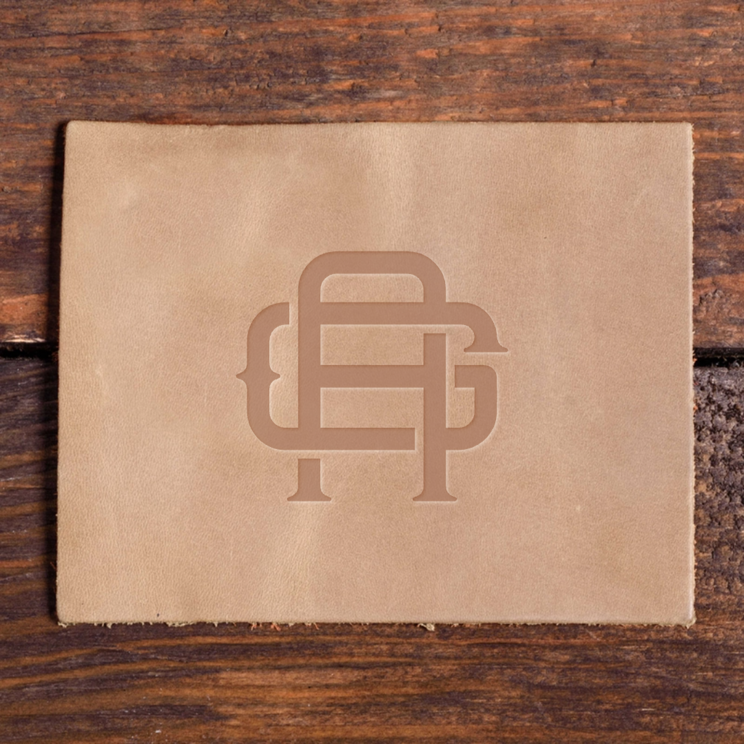 Build Your Own Monogram Delrin Leather Stamp