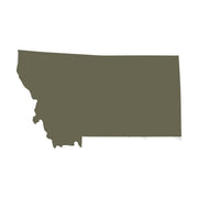 Montana State Shape Delrin Leather Stamp