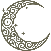 Ornate Moon and Stars Delrin Leather Stamp