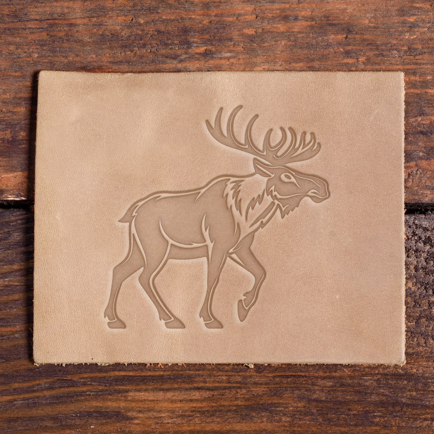 Moose Delrin Leather Stamp