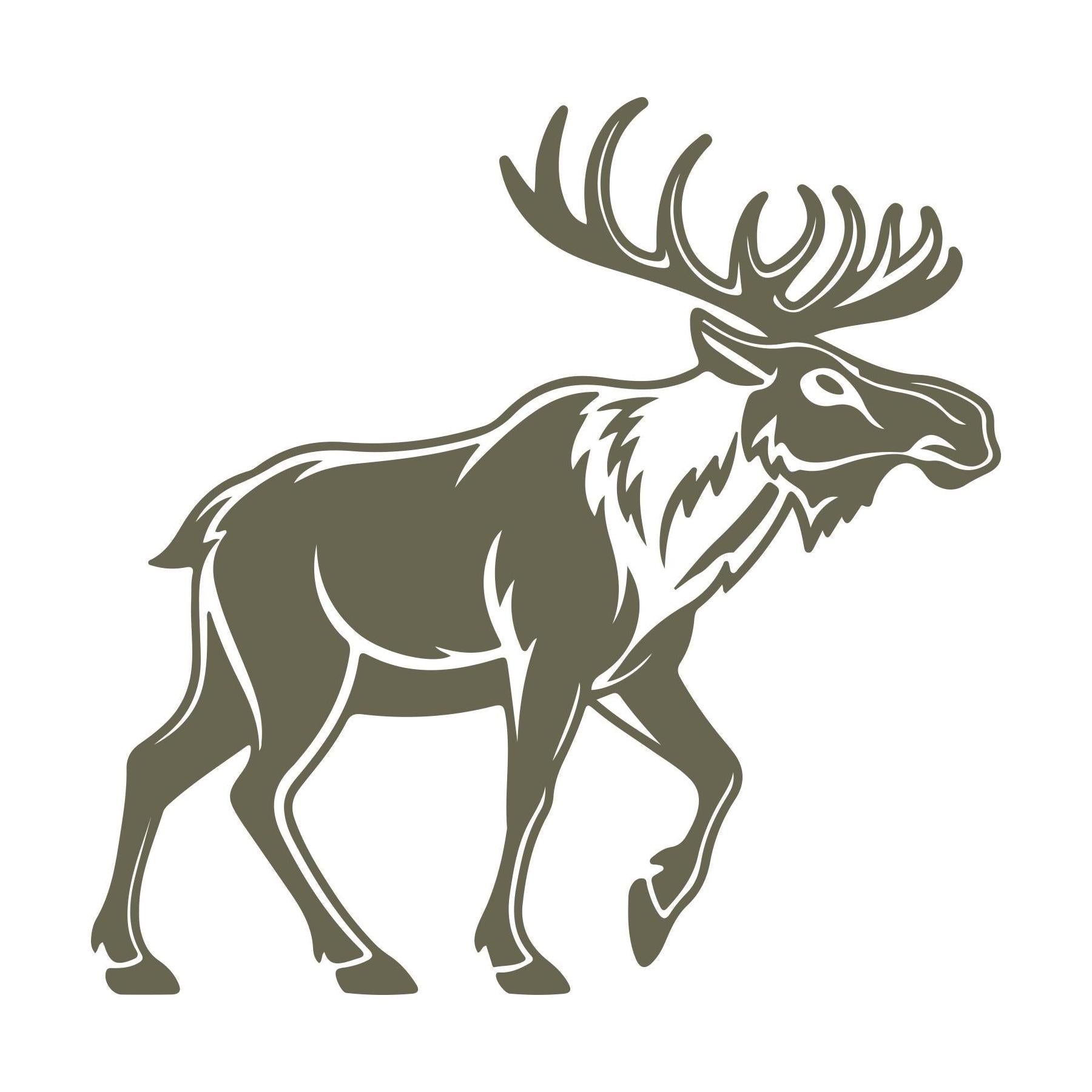 Moose Delrin Leather Stamp
