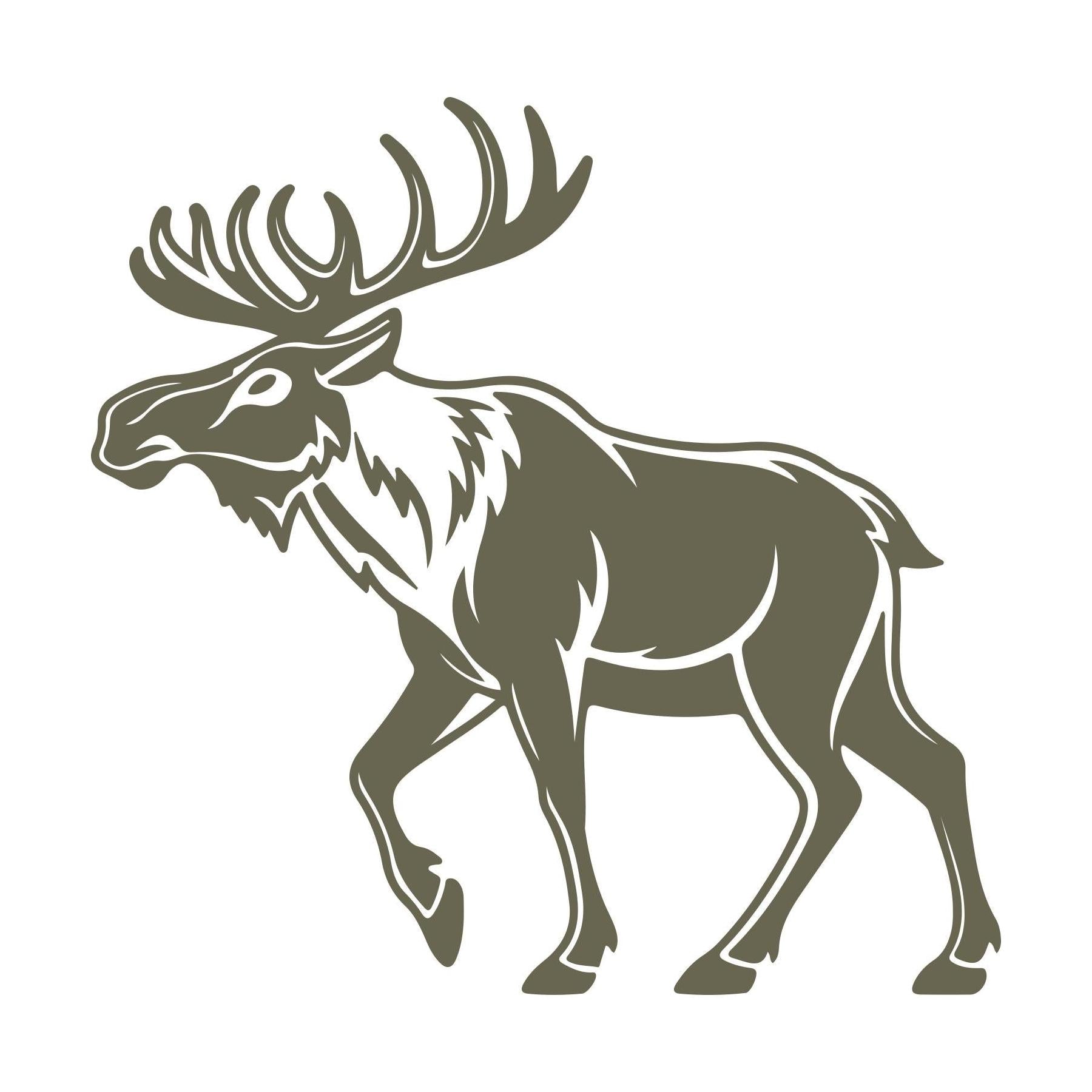 Moose Delrin Leather Stamp