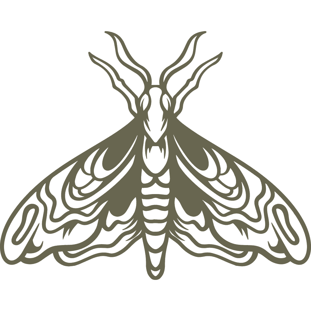Moth Delrin Leather Stamp