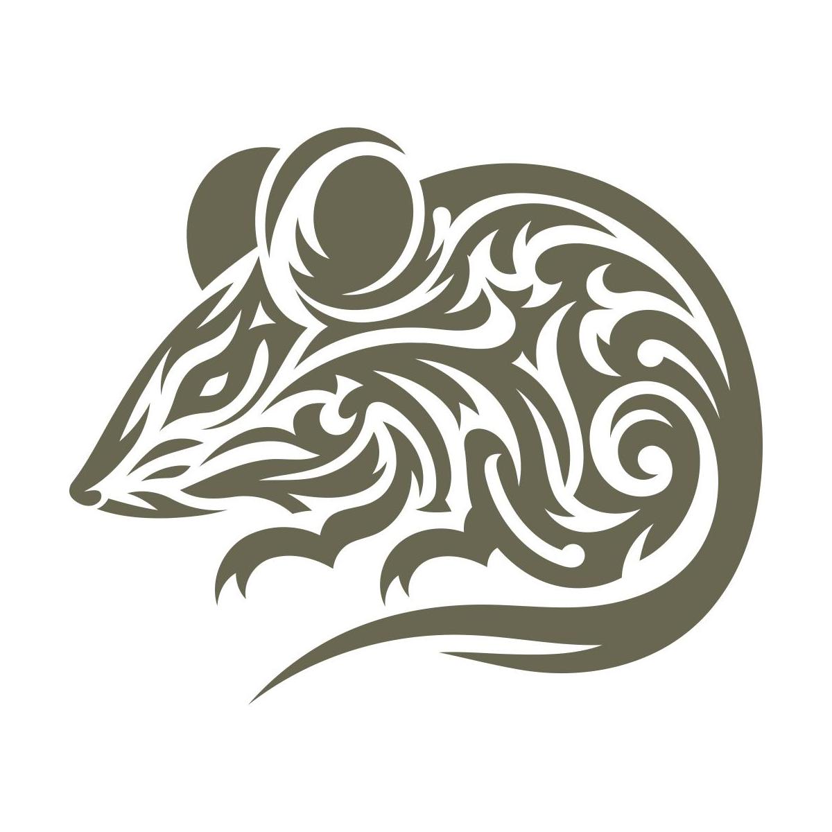 Mouse Delrin Leather Stamp