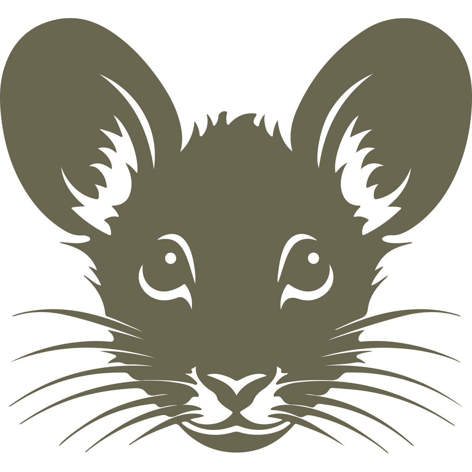Mouse Delrin Leather Stamp