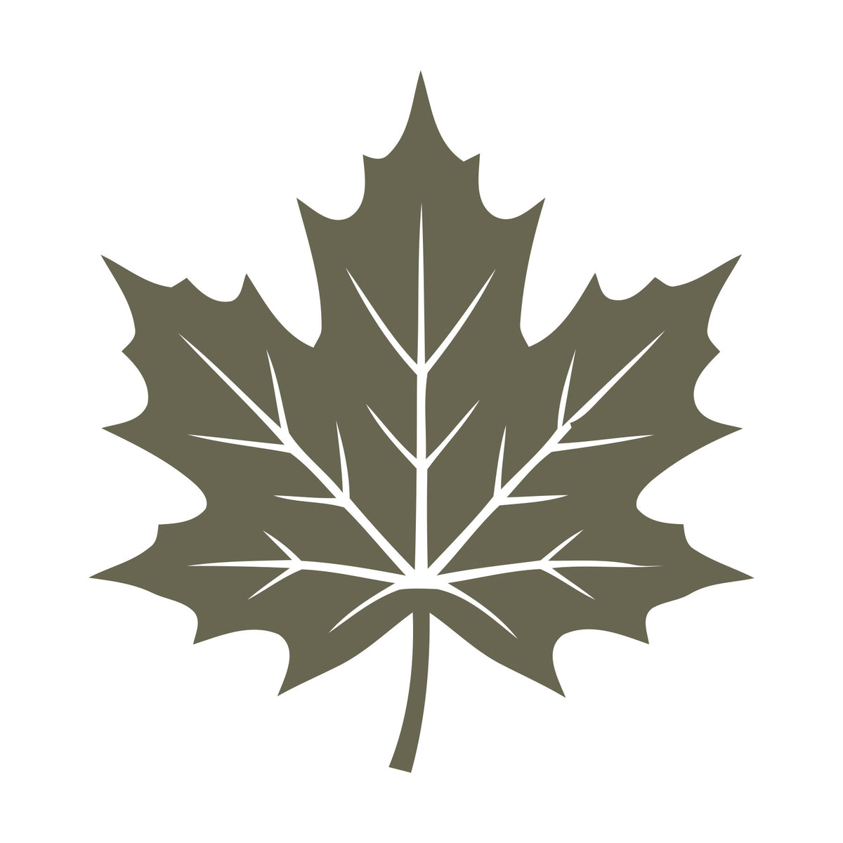 Maple Leaf Delrin Leather Stamp
