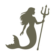 Mermaid with Trident Delrin Leather Stamp