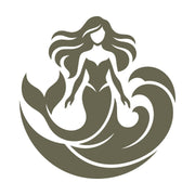 Mermaid Emblem with Waves Delrin Leather Stamp