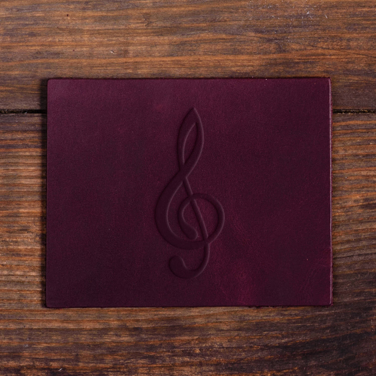 Music Clef Delrin Leather Stamp