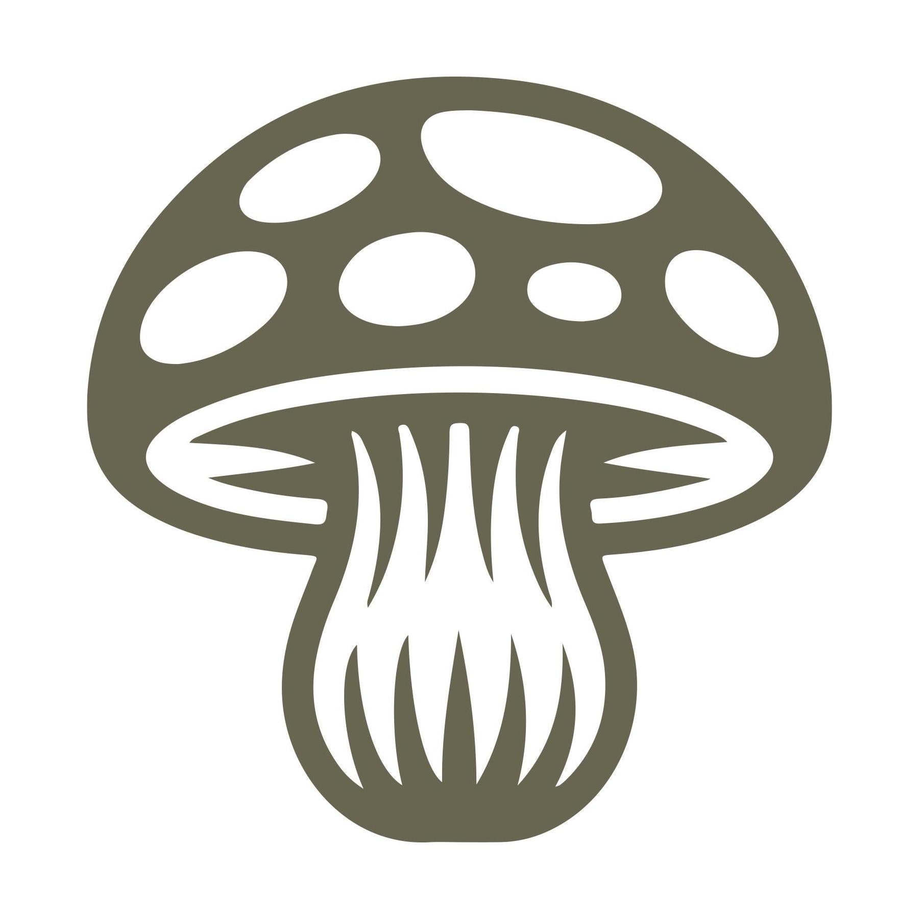 Mushroom Delrin Leather Stamp