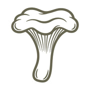 Chanterelle Mushroom Delrin Leather Stamp