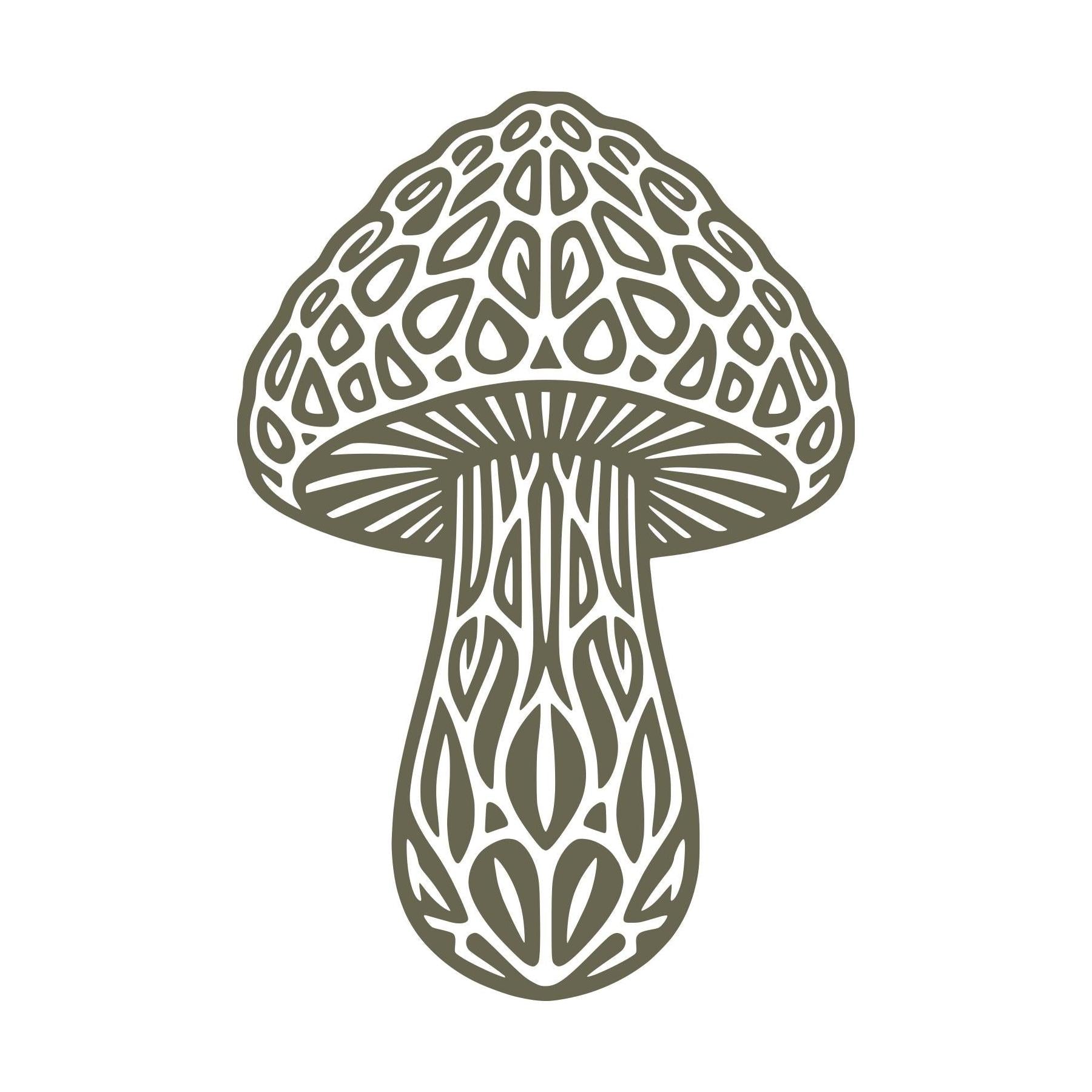 Morel Mushroom Delrin Leather Stamp