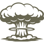 Nuclear Explosion Delrin Leather Stamp