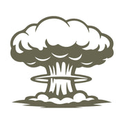 Nuclear Explosion Delrin Leather Stamp