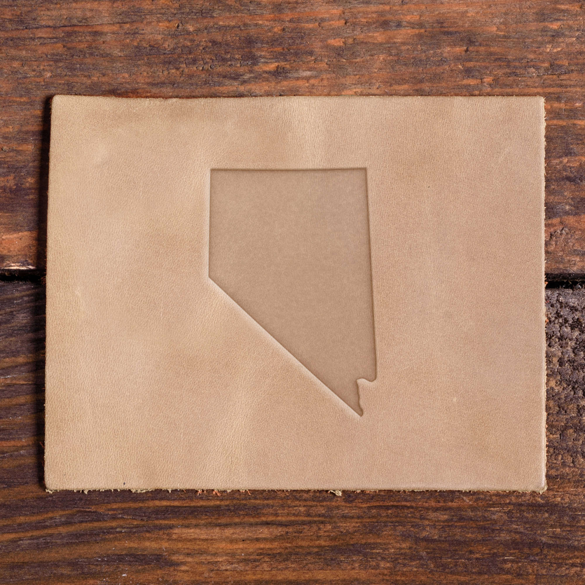 Nevada State Shape Delrin Leather Stamp