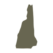 New Hampshire State Shape Delrin Leather Stamp