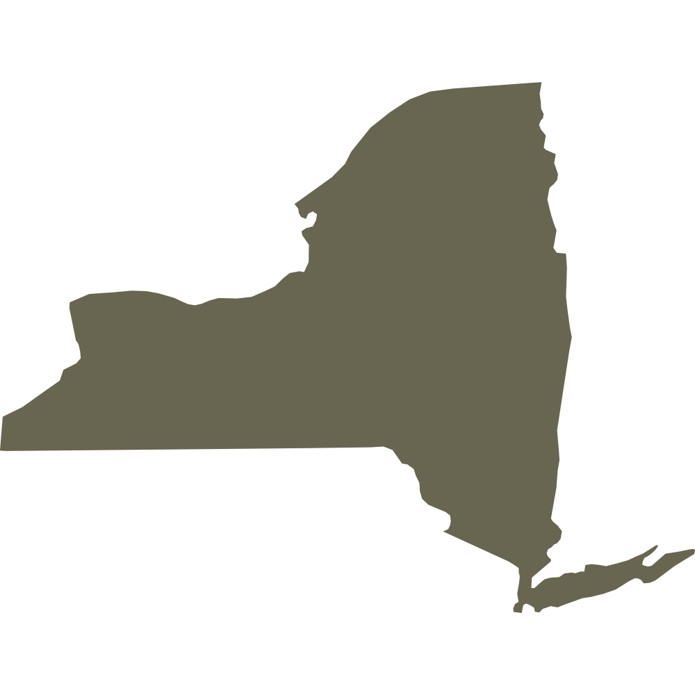 New York State Shape Delrin Leather Stamp