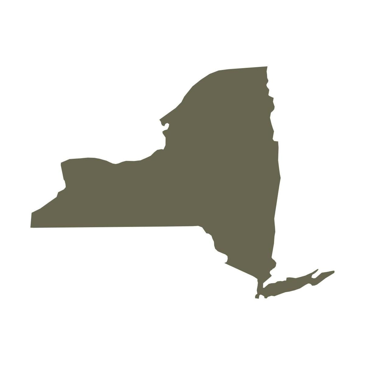 New York State Shape Delrin Leather Stamp
