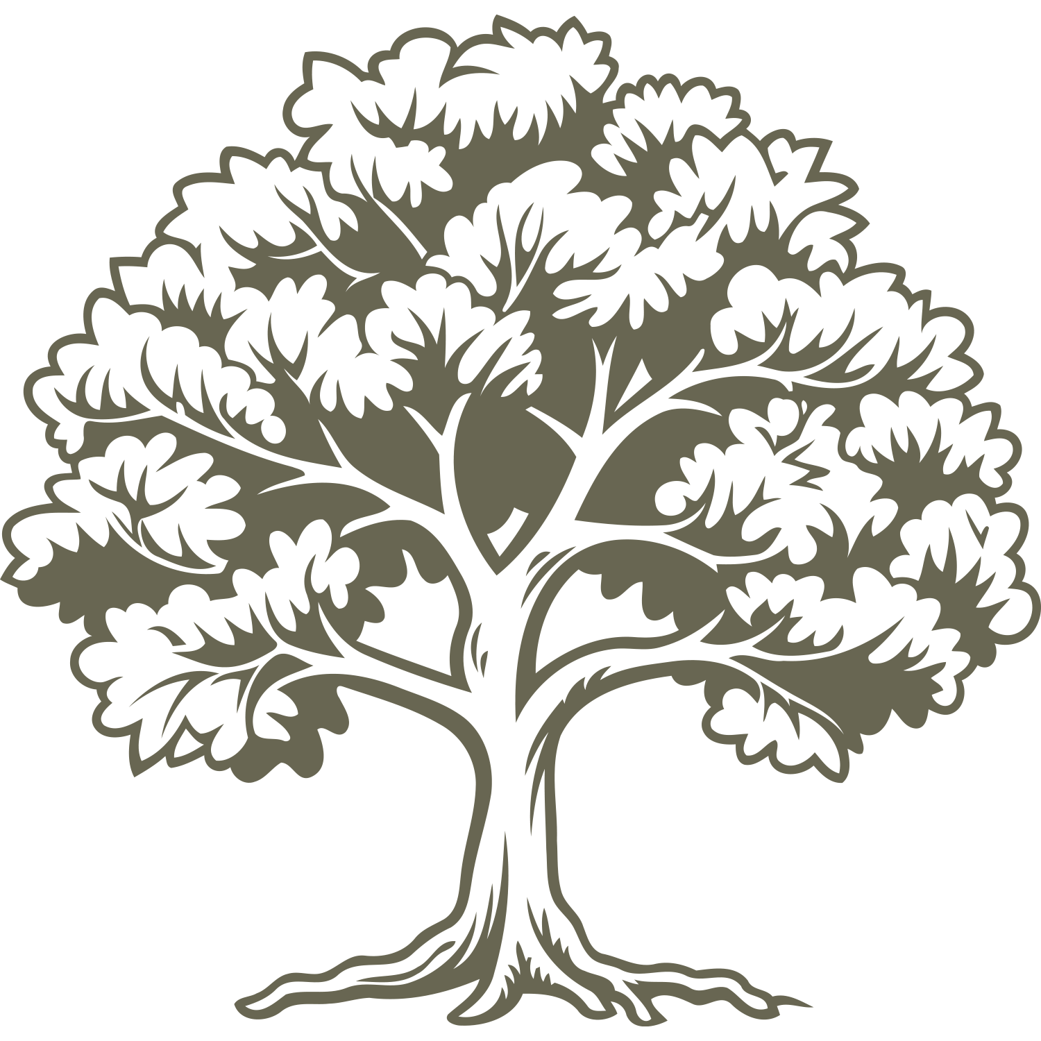 Oak Tree Delrin Leather Stamp